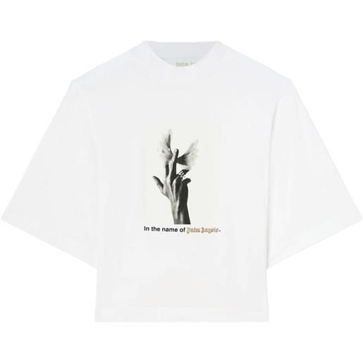 Palm Angels t-shirt wings - bianco
