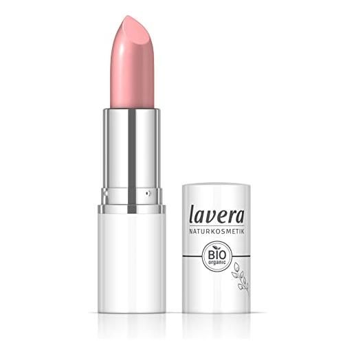 lavera cream glow lipstick - peony 03 - colore intenso - finitura lucida - elevato comfort - fino a 6 ore di tenuta - vegan - cosmetici naturali (1x 18 g)