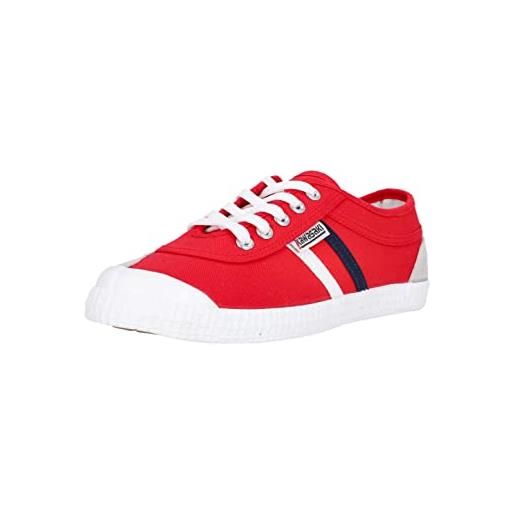 Kawasaki retro canvas shoe, scarpe da ginnastica basse unisex-adulto, 4012 fiery red, 46 eu