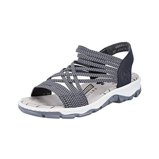 Rieker 65660, Sandali da Trekking Donna, Multicolore, 36 EU