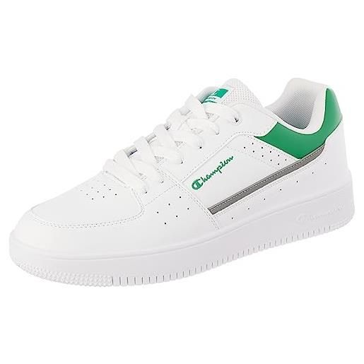 Champion rebound evolve ii low element, sneakers uomo, bianco/verde (ww003), 44.5 eu