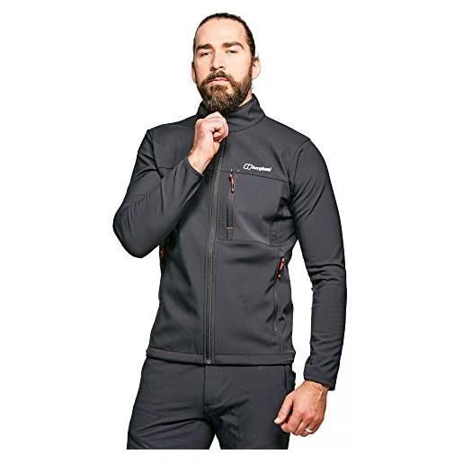 Berghaus ghlas 2.0 giacca softshell antivento da uomo, extra calda, regolabile, rispettosa dell'ambiente