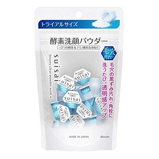 Kanebo suisai beauty clear powder facial wash, detergente viso, 0,4 g x 15 pezzi