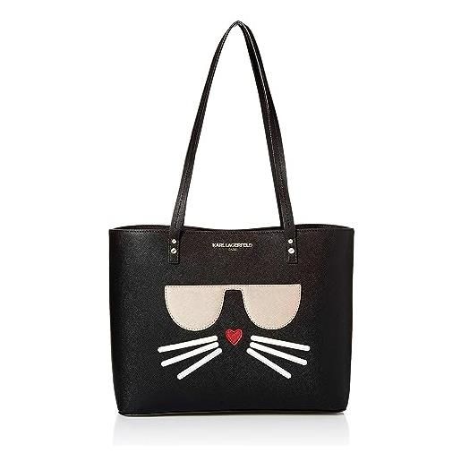 Karl lagerfeld paris maybelle choupette tote, borsa donna, nero/oro, taglia unica