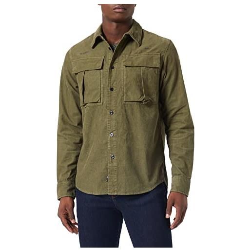 G-STAR RAW men's unisex submarine regular shirt, verde (shadow olive gd d21986-c436-d033), l