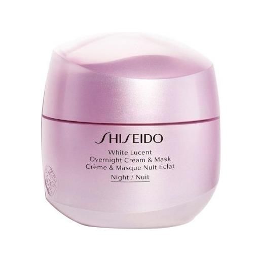 Shiseido white lucent - overnight cream & mask - maschera illuminante da notte 75 ml