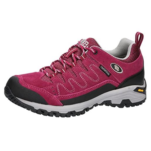Brütting mount nansen low, scarpe da trail running donna, rosa grigio, 40 eu