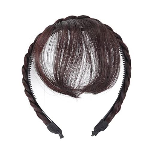 Luxshiny parrucche sintetiche hair extension squadretta halloween frontale con frangia per accessori per vasca estensioni dei sulla fronte frangia della