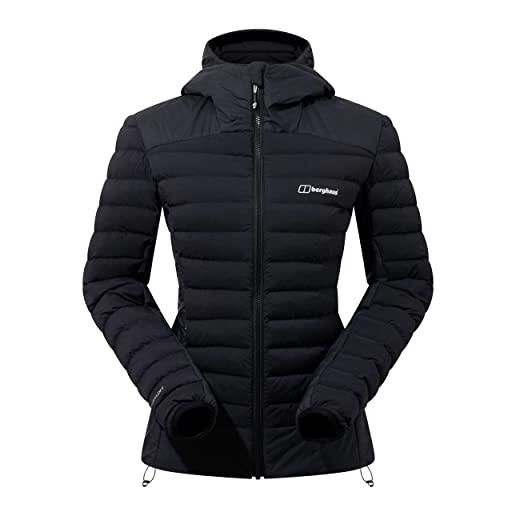 Berghaus affine giacca termica sintetica da donna, leggera, calda, resistente all'acqua, colore nero, taglia 46