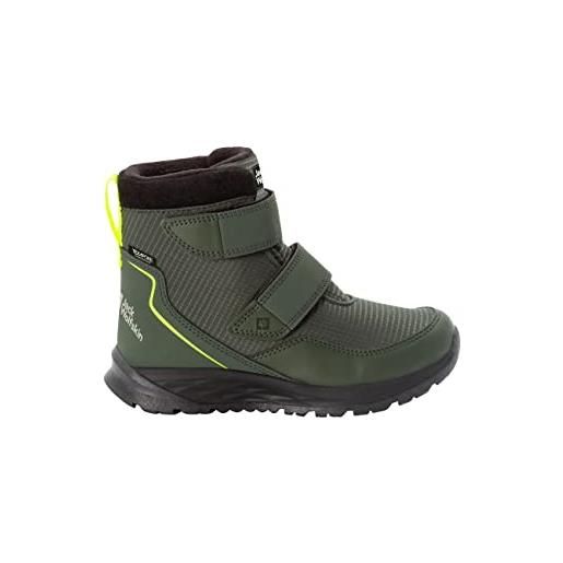 Jack Wolfskin polar bear texapore mid vc k, stivali per avventurieri, phantom burly yellow xt, 38 eu