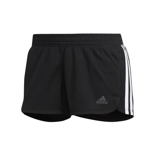 adidas pacer 3s knit, pantaloncini sportivi donna, black/white, 2xl