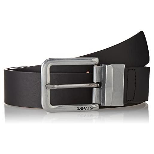 Levi's reversible classic belt cintura, nero regolare, 110 cm uomo