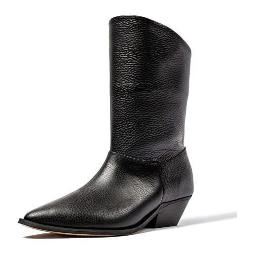 L37 HANDMADE SHOES don't ask me why, western boot donna, nero, 39 eu