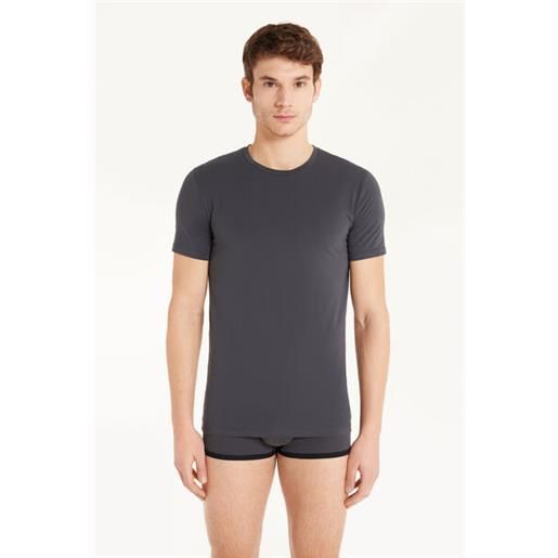 Tezenis t-shirt in cotone elasticizzato uomo grigio scuro