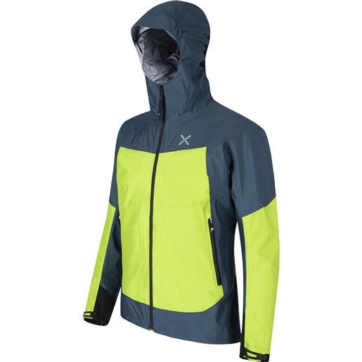 Montura energy 3 hoody jacket verde lime/blu cenere