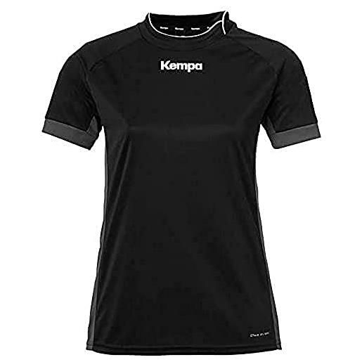 Kempa prime shirt women, maglietta da pallamano da donna, bianco/nero, xxl