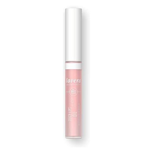 lavera juicy lips oil - cura ricca - lucentezza intensiva - texture leggera - assoluto comfort - vegano - cosmetici naturali (1 x 13,1 g)