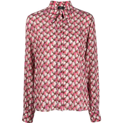 ETRO camicia con stampa floralia - rosa