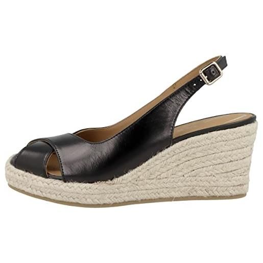 Geox d panarea, sandali espadrillas wedge donna, oro (lt gold), 39 eu