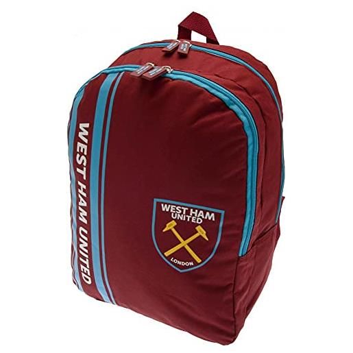 West Ham United F.C. west ham stripe backpack one size