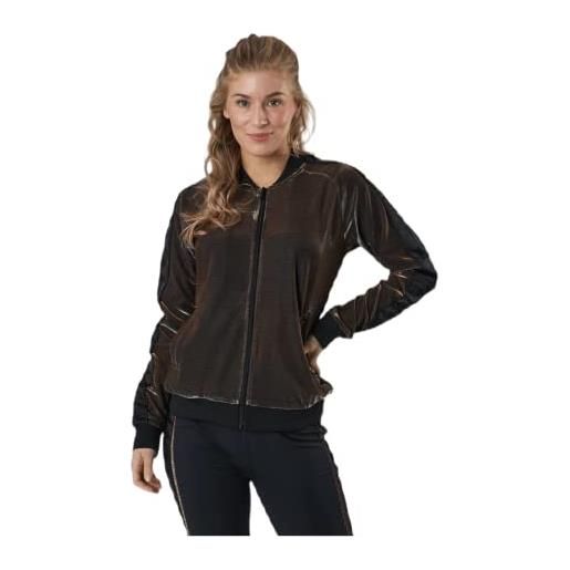 Kappa ecot 222 banda sparkle jkt giacca da donna, bronzo/nero, standard