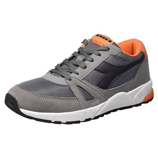 Diadora run 90, scarpe low-top unisex - adulto, grigio (grigio ghiaccio), 37 eu