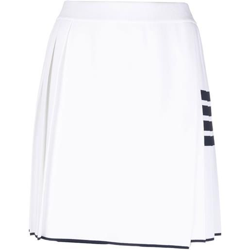 Thom Browne minigonna plissettata - bianco