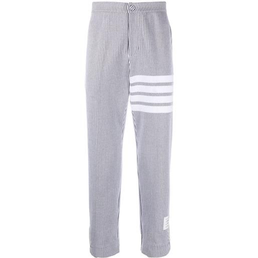 Thom Browne pantaloni sartoriali con dettaglio a 4 righe - grigio
