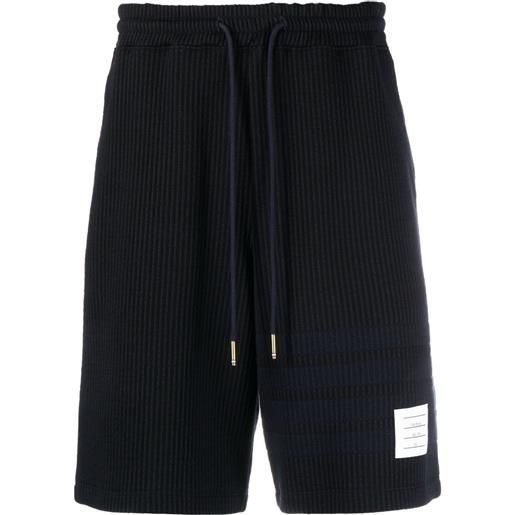 Thom Browne pantaloni sportivi con dettaglio a 4 righe - blu