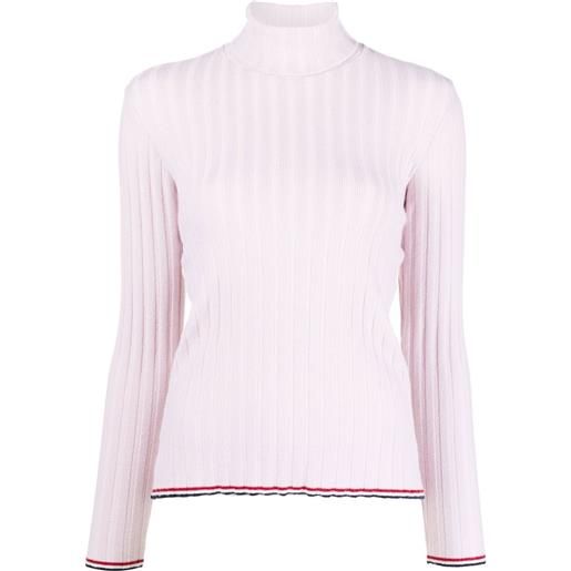 Thom Browne maglione a collo alto - rosa