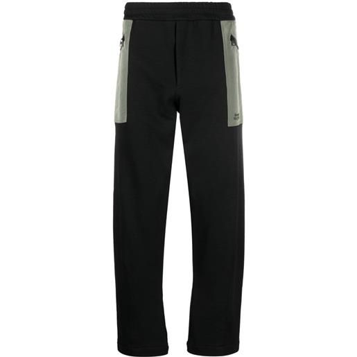 Alexander McQueen pantaloni sportivi con tasche a contrasto - nero
