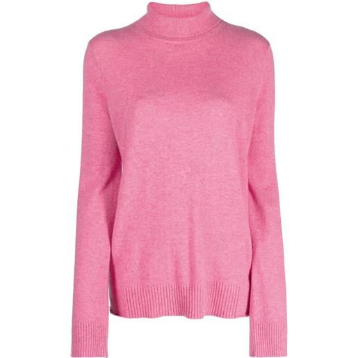 Zadig&Voltaire maglione ginny con applicazione - rosa