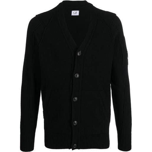 C.P. Company cardigan con scollo a v - nero