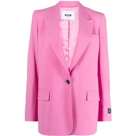 MSGM blazer monopetto - rosa