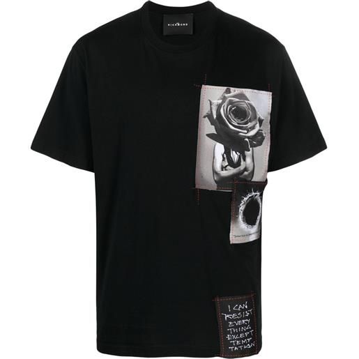 John Richmond t-shirt jimo con stampa - nero