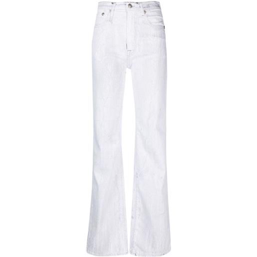 R13 jeans jane a gamba ampia - bianco