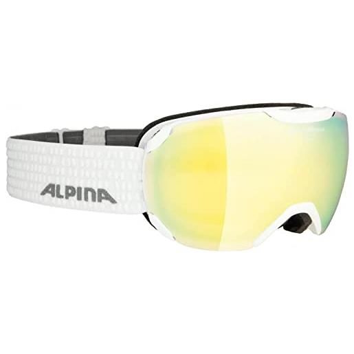 ALPINA unisex - adulti, pheos s qvmm occhiali da sci, white, one size