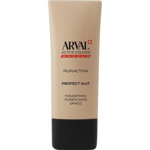 Arval puractiva - perfect mat - fondotinta purificante opaco 01 - beige naturale