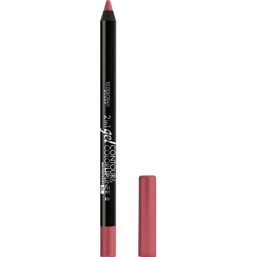 Deborah Milano 2in1 gel contour&color lipliner 03 - dusty pink