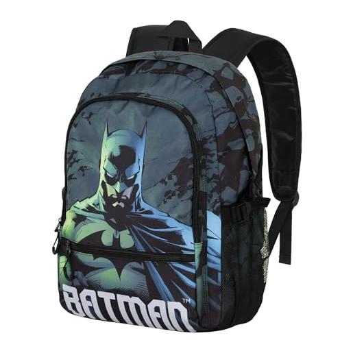 DC Comics batman arkham-zaino fight fan 2.0, verde, 31 x 44 cm, capacità 24 l