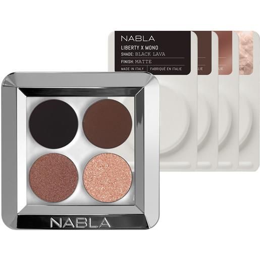 Nabla liberty x quad kit 7.26g palette occhi, ombretto compatto posh gaze