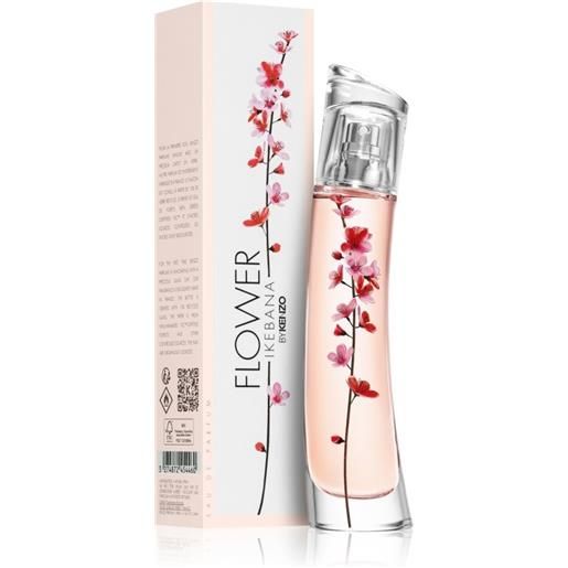 Kenzo flower ikebana donna eau de parfum - fragranza floreale legnosa - 75 ml - vapo