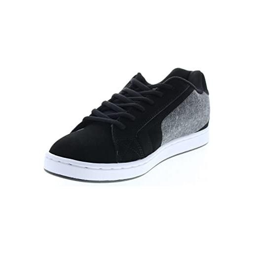 DC Shoes dc-scarpe da skate da uomo, skateboard, grigio, nero, rosso, 48.5 eu