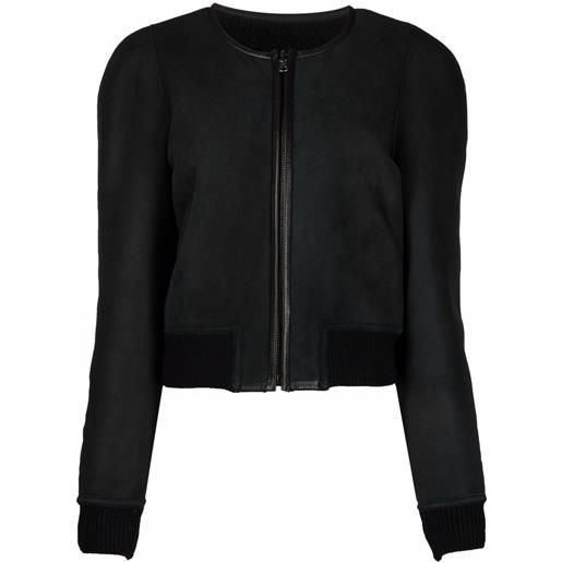 MARANT ÉTOILE bomber senza colletto - nero