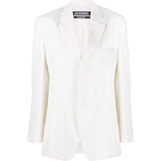 Jacquemus blazer la veste d'homme sartoriale - bianco