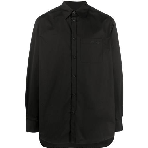 Valentino Garavani camicia con ricamo - nero