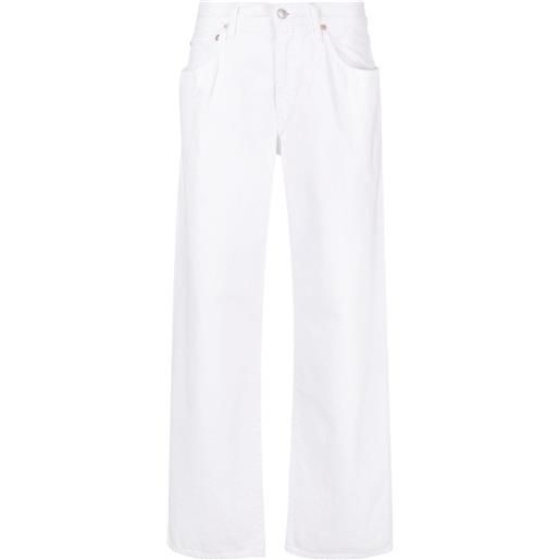 AGOLDE jeans fusion a vita bassa - bianco