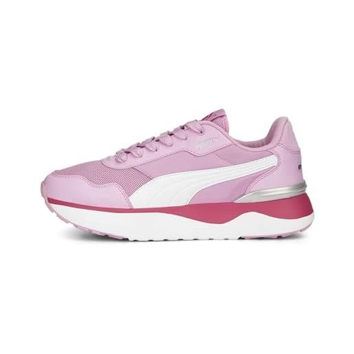 PUMA girls' fashion shoes r78 voyage jr trainers & sneakers, lilac chiffon-PUMA white-glowing pink, 37.5