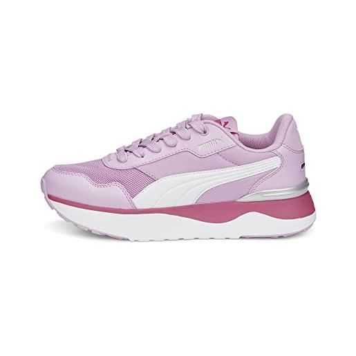 PUMA girls' fashion shoes r78 voyage jr trainers & sneakers, lilac chiffon-PUMA white-glowing pink, 37