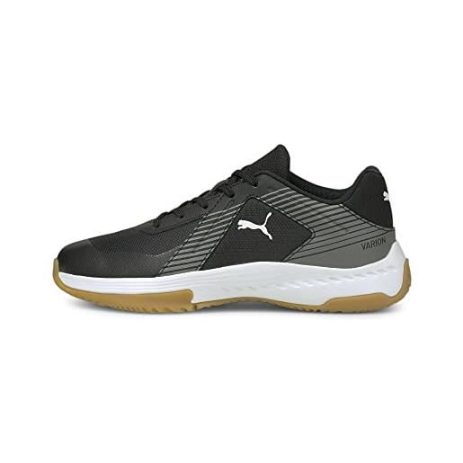 PUMA varion jr, scarpe da ginnastica per ambienti interni, nero black ultra gray gum, 32 eu